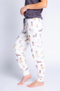 Coffee + Canines Jammie Pant | Ivory