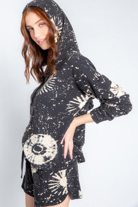 Stormy Monday Swirl Hoodie | Slate