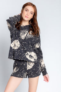 Stormy Monday Swirl Hoodie | Slate