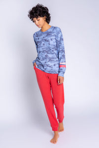 Starlight Camo Stars Long Sleeve Top | Denim