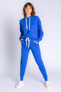 Slounge Solid Hoodie | Cobalt