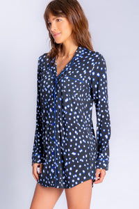 Spot The Dot Night Shirt | Black