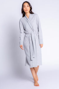 Textured Essentials Robe | Heather Grey