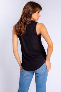 Textured Essentials Tank | Black