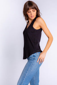 Textured Essentials Tank | Black