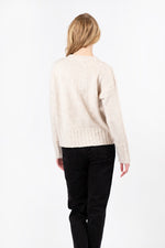 Tanya Ribbed Cuff Sweater | Beige