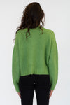Timmy Round Neck Ribbed Cuff Sweater | Green