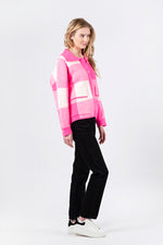 Waverly Jacket | Hot Pink + White Plaid