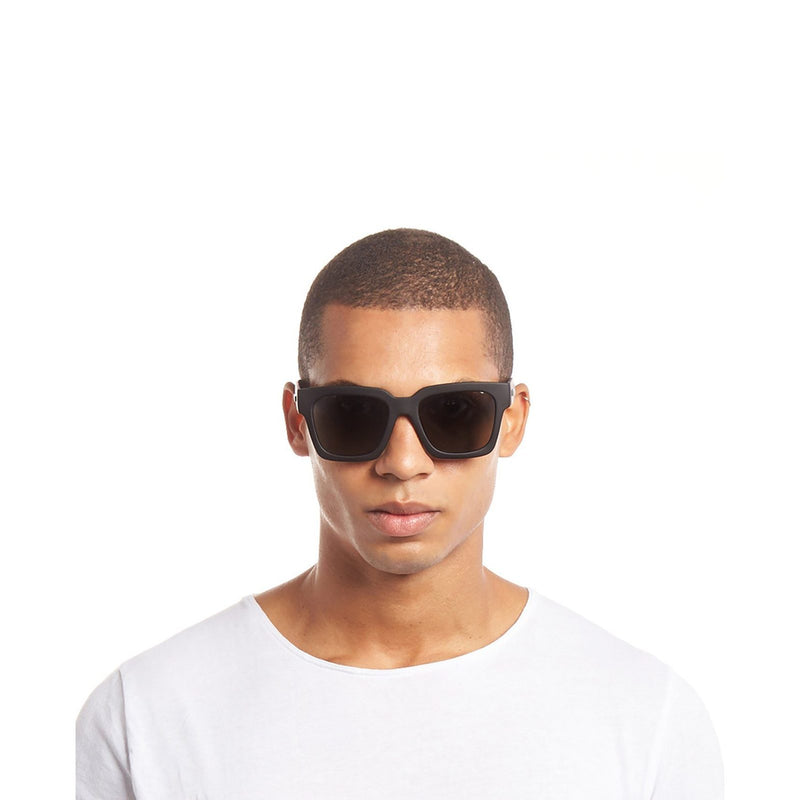 Weekend Riot Sunglasses | Black Rubber Polarized