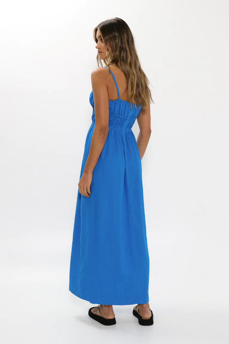 Sea blue maxi deals dress