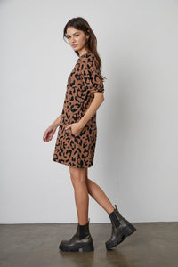 Renee Bengal Fleece Dress | Camel