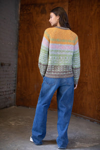 Cassidy Novelty Alpaca Sweater | Multi Stripe