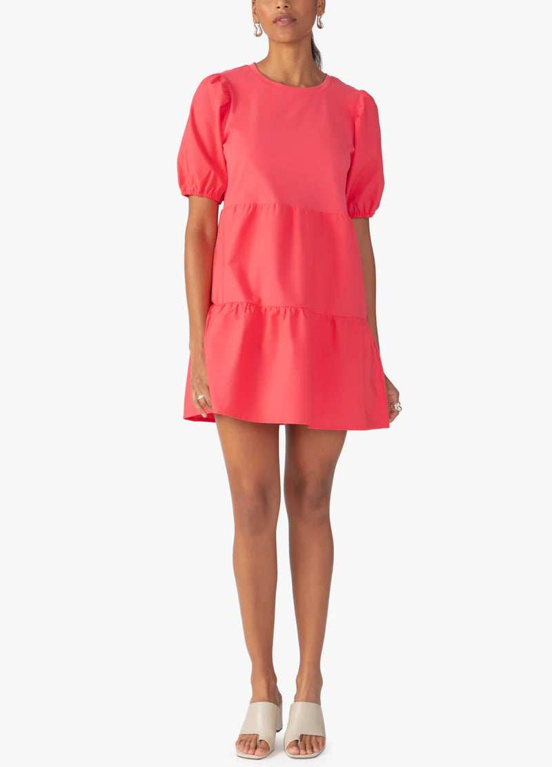 Poplin Mix Dress | Island Pink