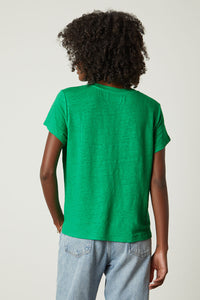 Casey Short Sleeve Crew Neck Tee | Emerald