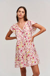 Ivy Printed Cotton Cambric Dress | Blush