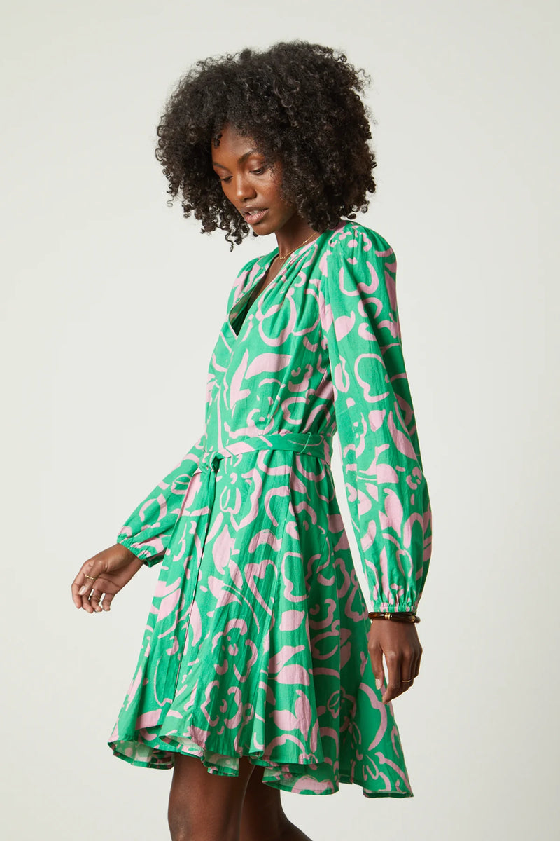 Kiki Printed Dress | Green