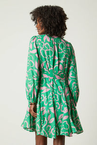 Kiki Printed Dress | Green