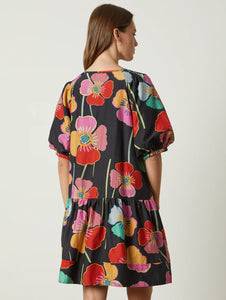 Rachel Printed Dress | Black Floral