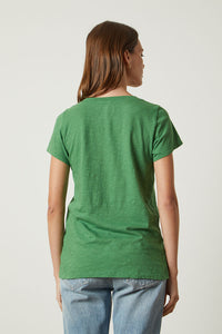 Jilian V-Neck Tee | Grass