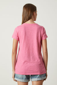 Jilian V-Neck Tee | Candy